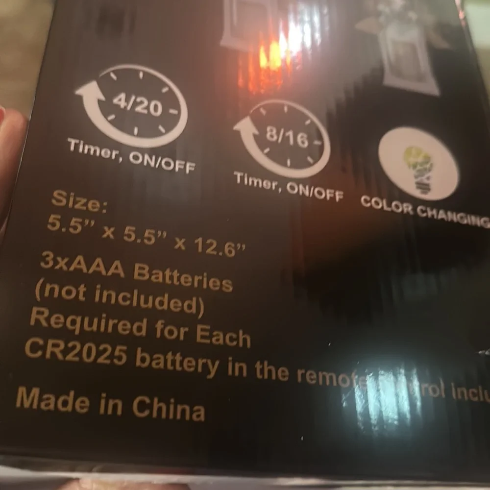 LEDLantern with remote and ornaments for seasons